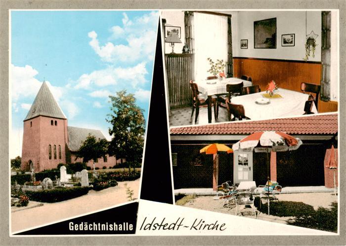 Idstedt Kirche Gedaechtnishalle Gaststaette Petersen