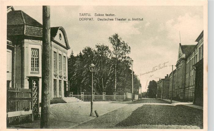 Dorpat Tartus Tartu Estonia Deutsches Theater und Institut