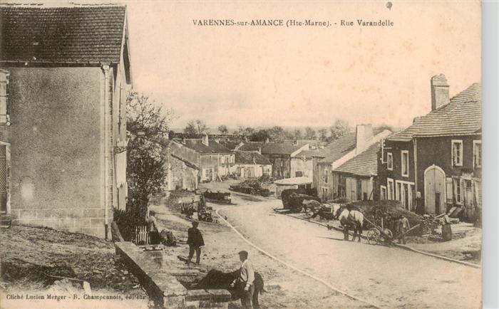 Varennes-sur-Amance Langres 52 Haute-Marne Rue Varandelle Feldpost