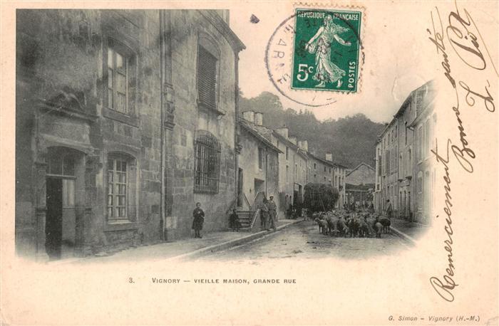 Vignory 52 Haute-Marne Vieille Maison Grande Rue