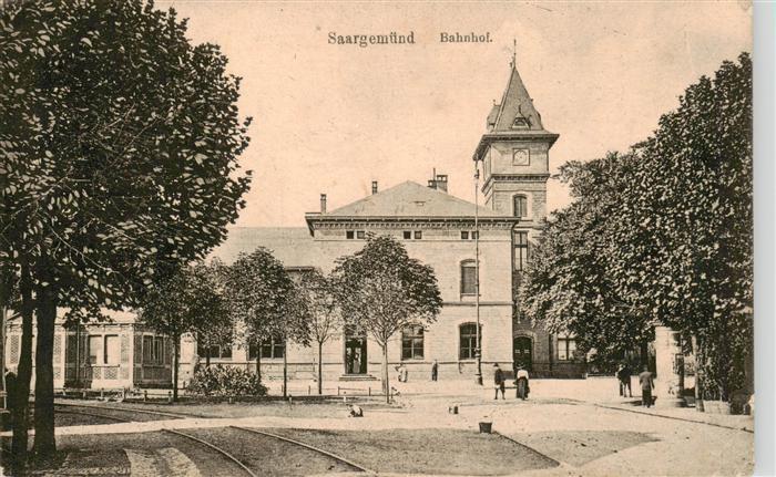 Saargemuend Sarreguemines 57 Moselle Bahnhof Feldpost