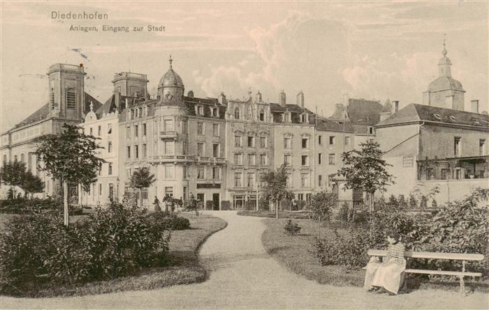 Diedenhofen Thionville 57 Moselle Anlagen Eingang zur Stadt