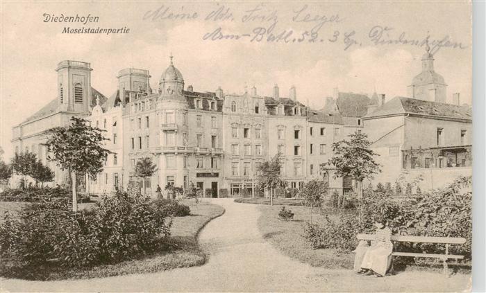 Diedenhofen Thionville 57 Moselle Moselstadenpartie Feldpost