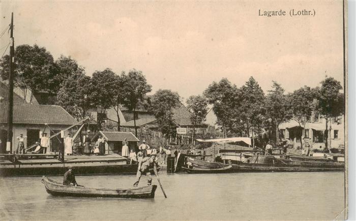 Lagarde Chateau-Salins 57 Moselle Lothri Flusspartie Feldpost