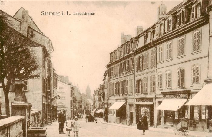 Saarburg Lothringen Sarrebourg 57 Moselle Langestrasse