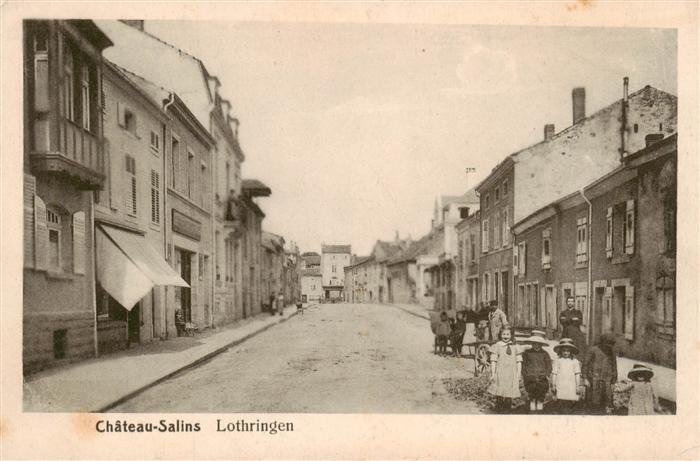 Chateau-Salins 57 Moselle Strassenpartie Feldpost