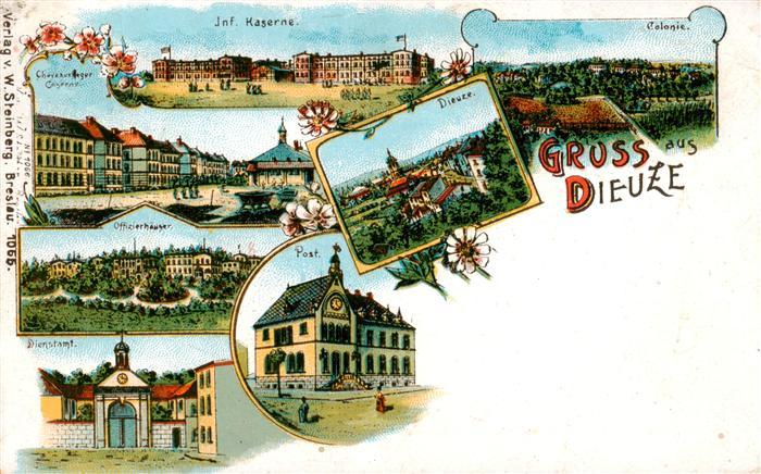 Dieuze Duss 57 Moselle Inf Kaserne Offiziershaeuser Dienstamt Post Dieuze Coloni