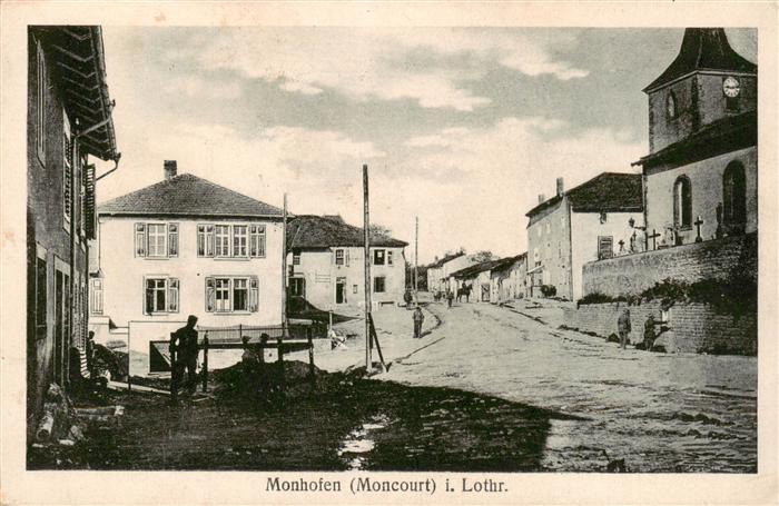 Monhofen Moncourt 57 Moselle Lothringen Ortspartie