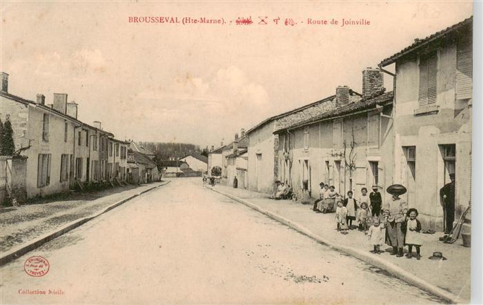 Brousseval 52 Haute-Marne Route de Joinville