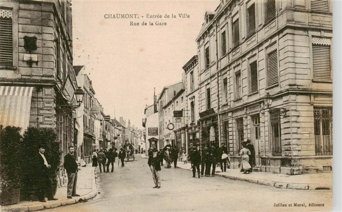 Chaumont 52 Haute-Marne Entree de la Ville Rue de la Gare