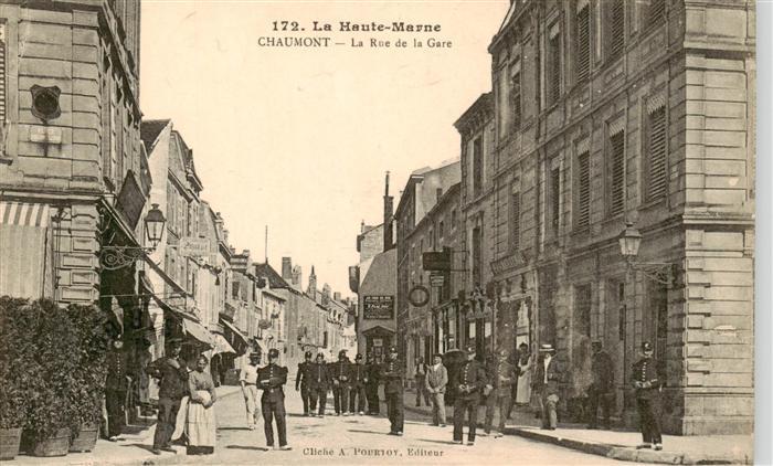 Chaumont 52 Haute-Marne La Rue de la Gare