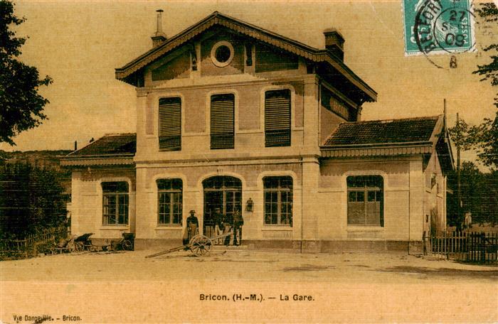 Bricon 52 Haute-Marne La gare Bahnhof