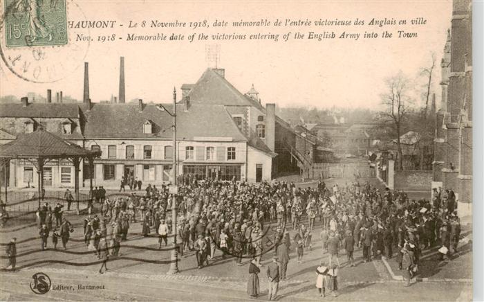 Hautmont Le 8 Novembre 1918 Date mémorable de l entrée victorieuse des Anglais