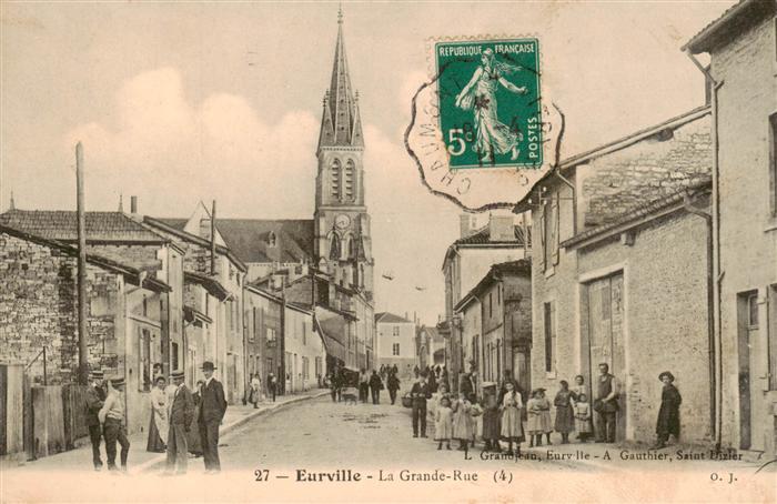 Eurville-Bienville 52 Haute-Marne La Grande Rue Eglise