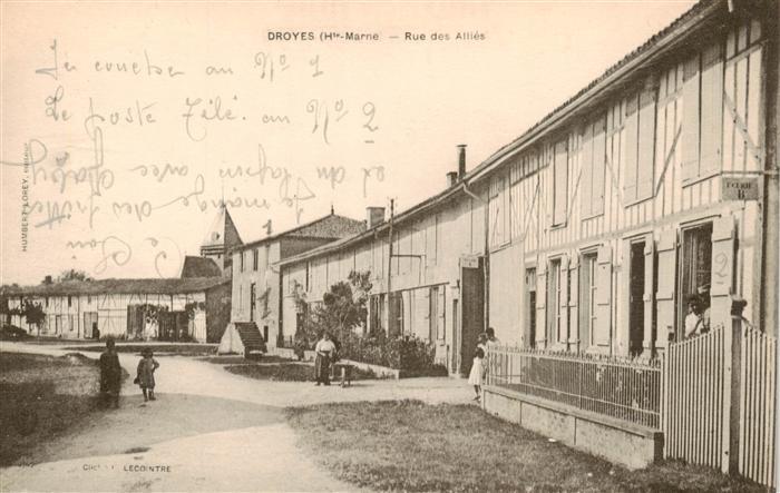 Droyes 52 Haute-Marne Rue des Alliés