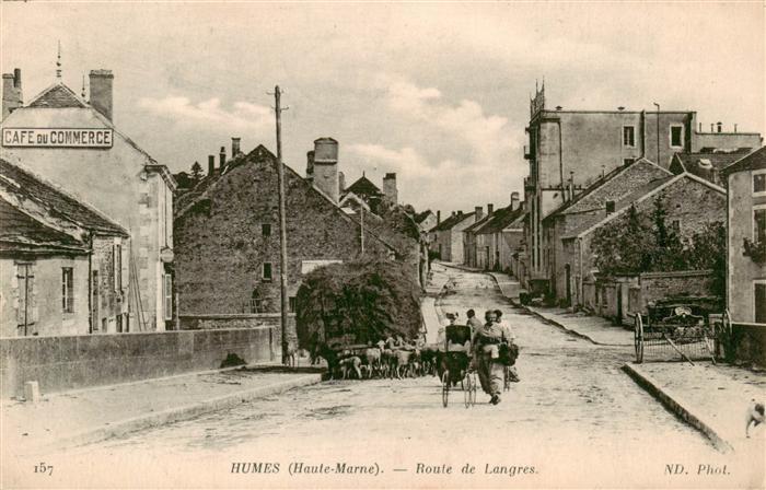 Humes-Jorquenay 52 Haute-Marne Route de Langres
