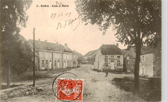 Marac 52 Haute-Marne Ecole et Mairie