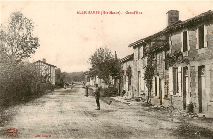 Allichamps 52 Haute-Marne Grande Rue