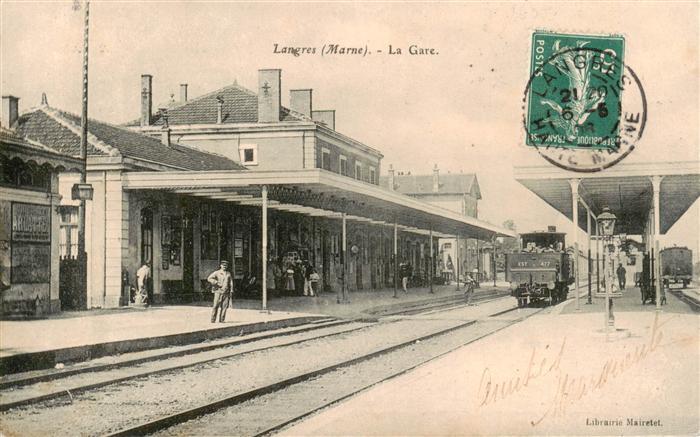 Langres 52 Haute-Marne La Gare Bahnhof