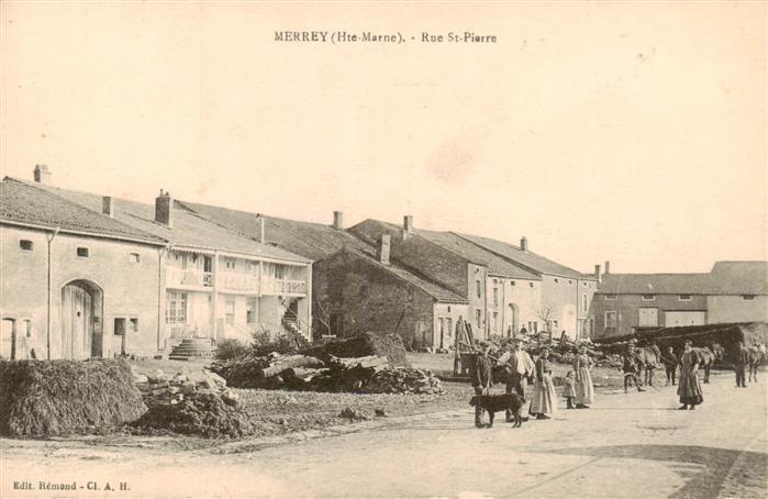 Merrey 52 Haute-Marne Rue Saint Pierre