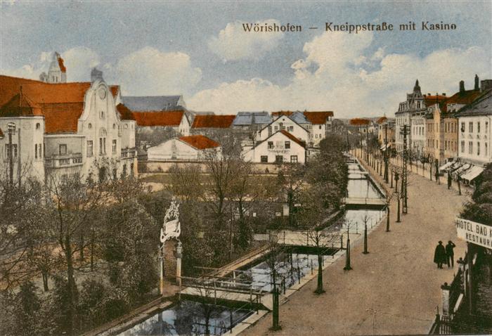 Woerishofen Kneippstrasse mit Kasino Feldpost