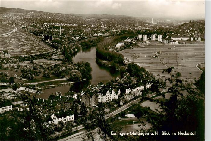 Mettingen Esslingen am Neckar Panorama Blick ins Neckartal