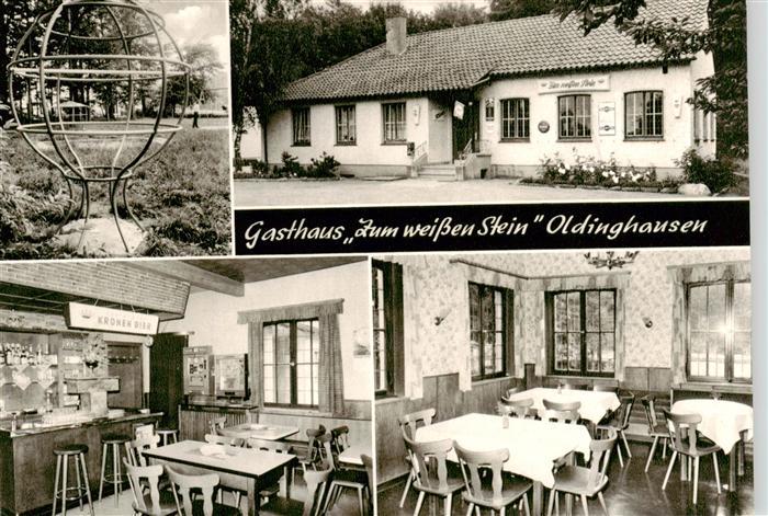 Oldinghausen Herford Gasthaus Zum weissen Stein Gastraeume Bar