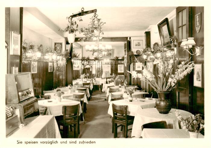 ERLANGEN Bayern Schuetz Restaurant Goldener Helm Gastraum