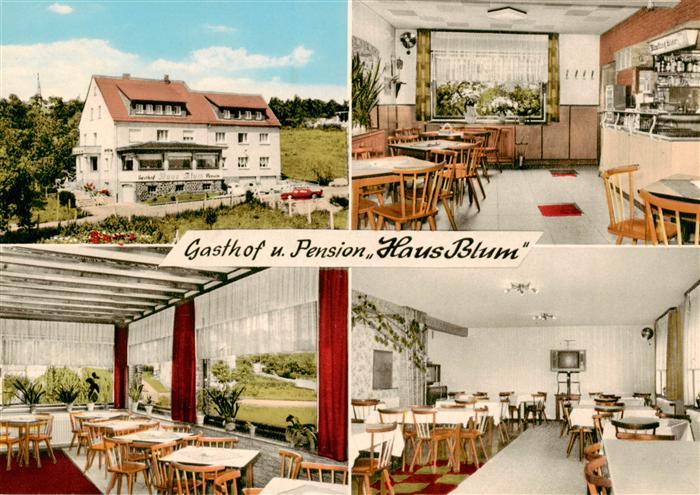 Fussingen Waldbrunn Westerwald Gasthof Pension Haus Blum Gastraeume