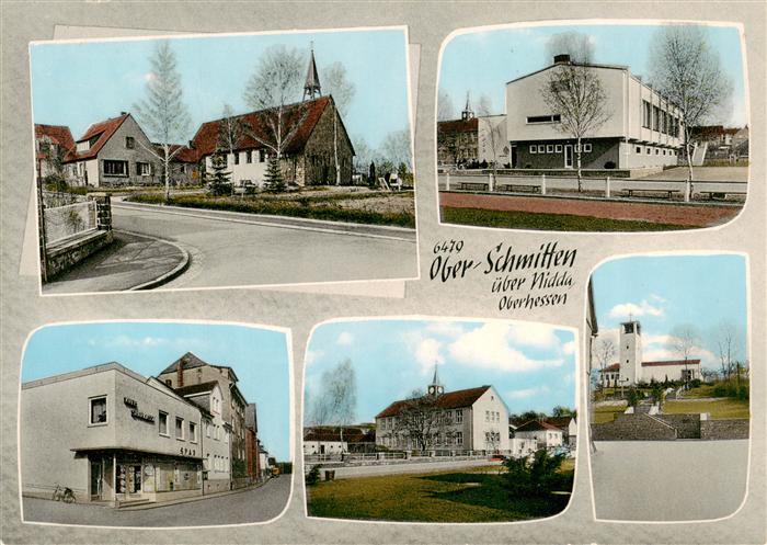 Oberschmitten Ortspartien Kirche SPAR Lebensmittelgeschaeft