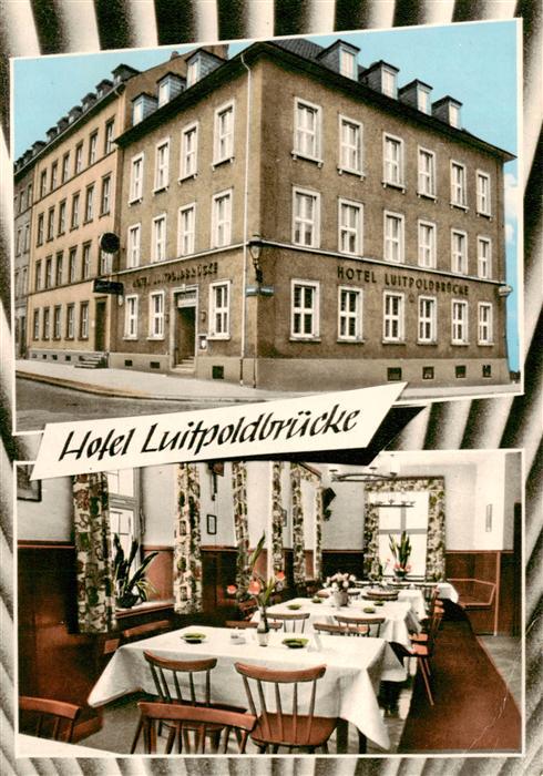 Wuerzburg Bayern Hotel Luitpoldbruecke Restaurant