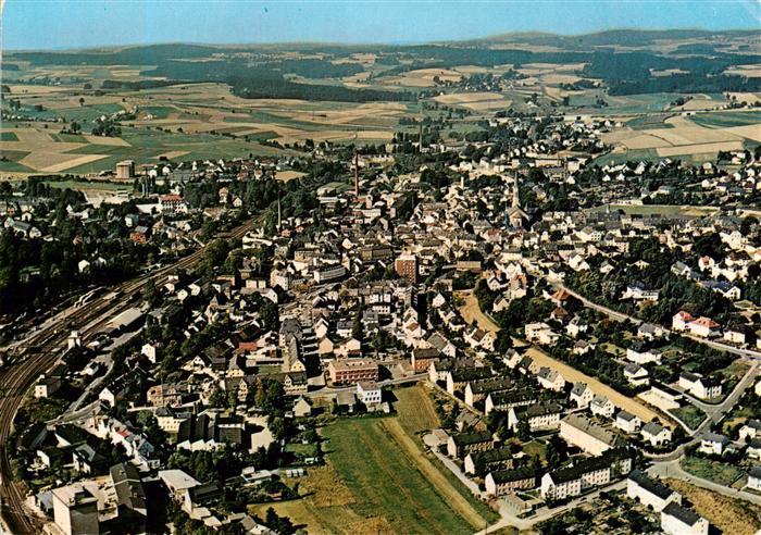 Muenchberg  Oberfranken Fliegeraufnahme
