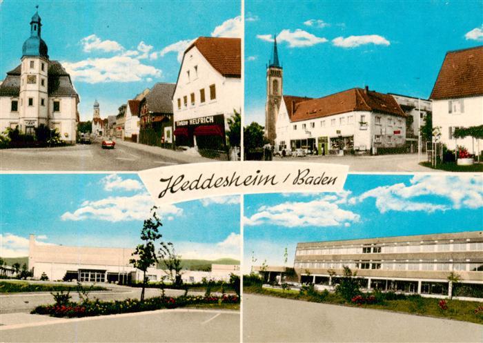Heddesheim Baden Kirche Ortspartien Schule