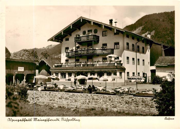 Ruhpolding Bayern Alpengasthaus Maiergschwendt
