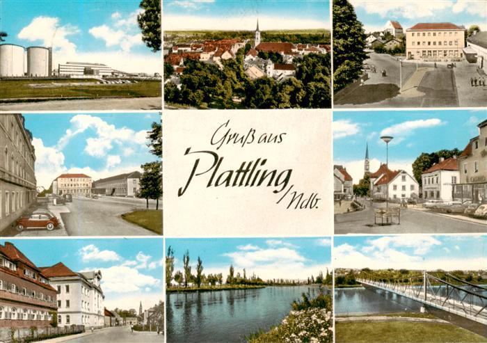 Plattling Isar Bayern Orts und Teilansichten