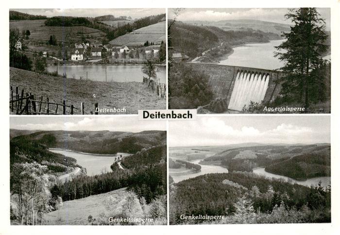 Deitenbach Gummersbach Panorama Aggertalsperre Genkeltalsperre