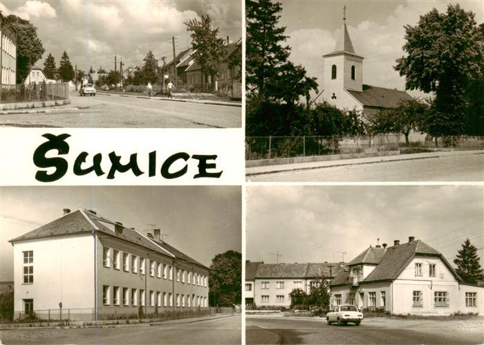 Sumice Moravsky Krumlov Maehrisch Kromau CZ Strassenpartien Kirche