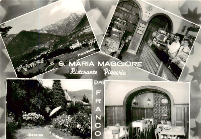 Santa Maria Maggiore Ristorante Pizzeria Da Franco Panorama Giardino