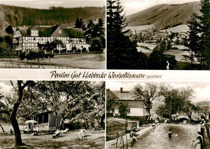 Wenholthausen Pension Gut Habbecke Teilansichten Schwimmbad