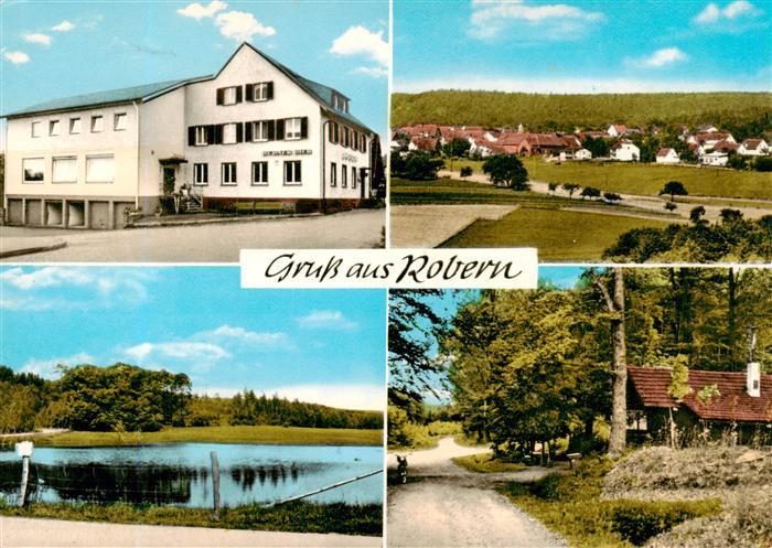 Robern Fahrenbach Gasthof Pension zum Loewen Panorama Gondelteich