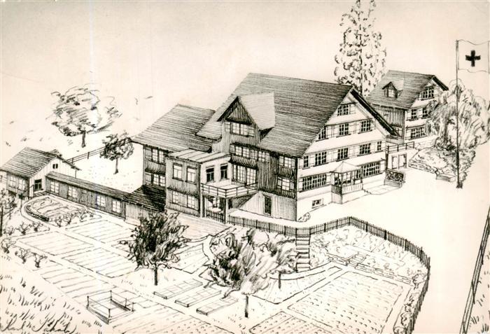 Lutenwil Toechterbund Ferienheim Heimetli Zeichnung