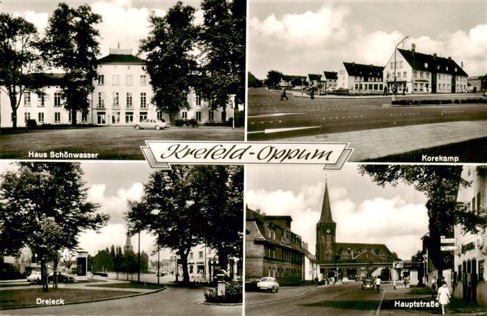 Oppum Krefeld Haus Schoenwasser Korekamp Dreieck Hauptstrasse Kirche