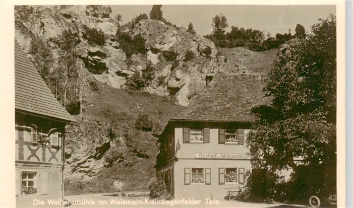 Kleinziegenfeld Weismain Bayern Weihersmuehle Gasthof Pension Forelle