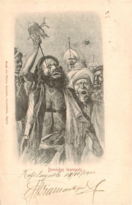 Alexandria  Alexandrie Aegypten Derviches tournants