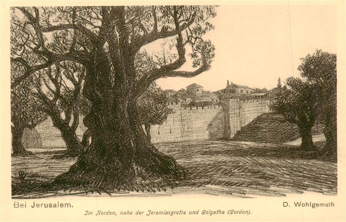 Jerusalem  Yerushalayim Israel Im Norden nahe der Jeremiasgrotte und Golgatha Ze