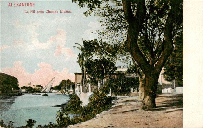 Alexandria  Alexandrie Aegypten Le Nil près Champs Elisées