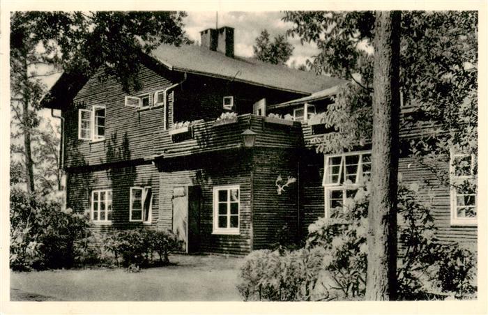 Ahlhorn Grossenkneten Haupthaus des Ev. Jugendheimes Blockhaus