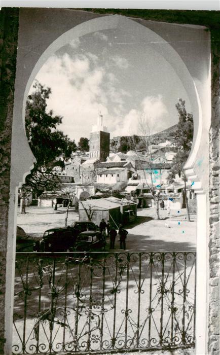 Xauen Maroc Durchblick zur Stadt