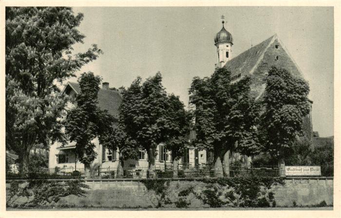 Unterschondorf Schondorf Ammersee Gasthof zur Post mit Kirche