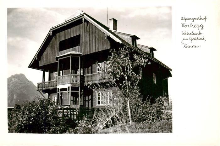 Koetschach-Mauthen Kaernten AT Alpengasthof Vorhegg